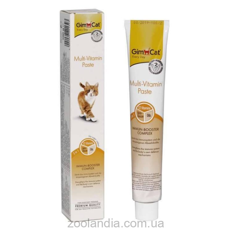 GimCat (ДжимКэт) Every Day Multi-Vitamin - Мультивитаминная паста для кошек