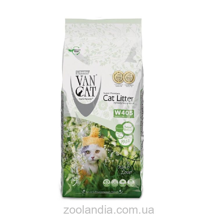 VanCat (ВанКэт) Бентонитовый наполнитель для кошачьего туалета, крупная гранула