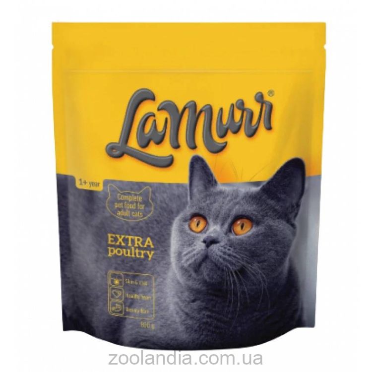 Quattro (Кваттро ) La Murr Cat Extra Poultry - Сухой корм для взрослых котов с птицей