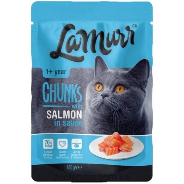 Quattro (Кваттро) La Murr Cat Salmon - Влажный корм для взрослых кошек с лососем