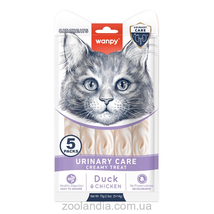 Functional Creamy Lickable Treat Urinary Care Функциональное жидкое лакомство для кошек с мочекаменной болезнью