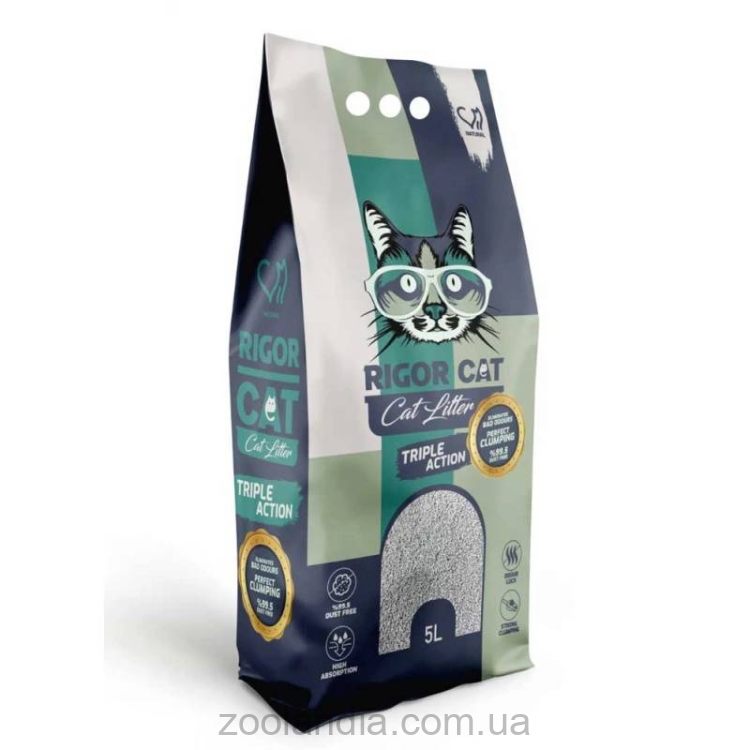 Rigor Cat (Ригор Кет) Unscented - Наполнитель бентонитовый для кошачьего туалета (без аромата)