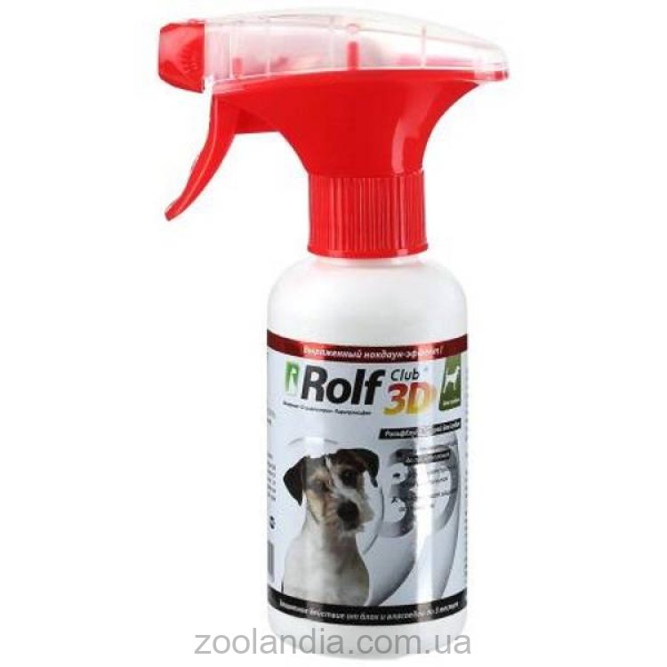 RolfClub 3D (Рольф Клуб) - Спрей 3D от блох и клещей для собак