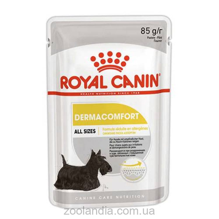 Royal Canin (Роял Канин) Dermacomfort Loaf - Консервированный корм для собак разных размеров с чувствительной кожей, склонной к раздражениям