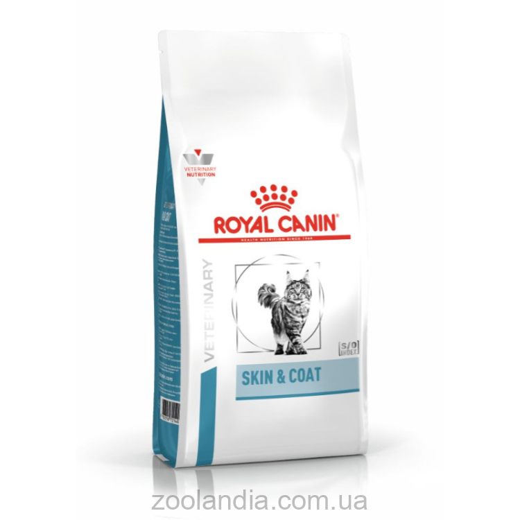 Royal Canin (Роял Канин) Skin&Coat Cat - Ветеринарная диета для котов после стерилизации при дерматозе и выпадении шерсти