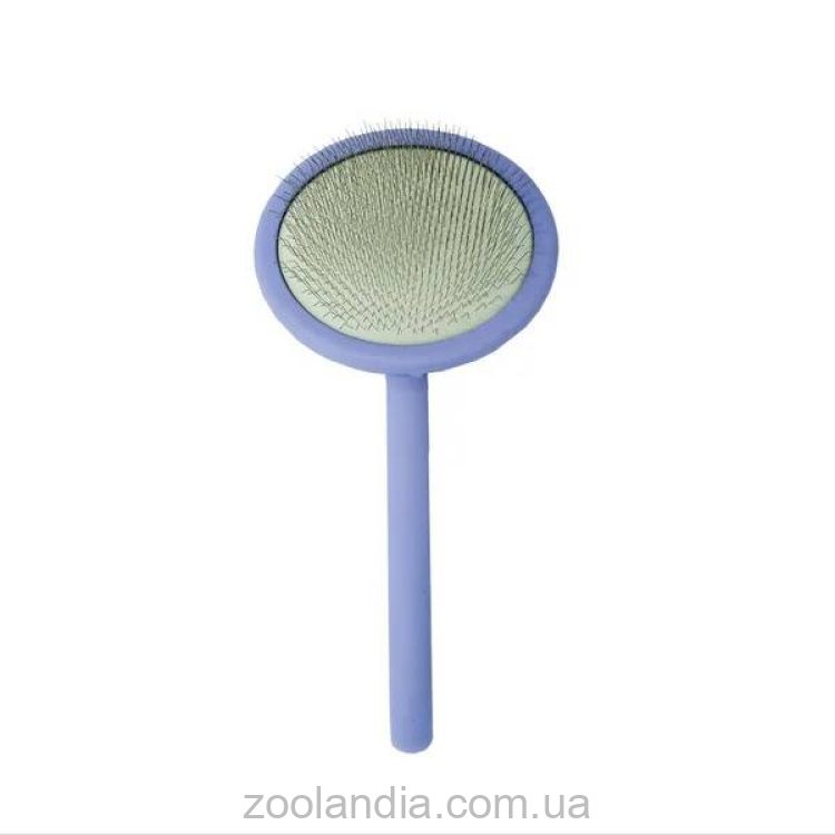 Tauro Pro Line (Тауро про Лайн) Расческа-щетка деревяная круглая для кошек и собак, фиолетовый