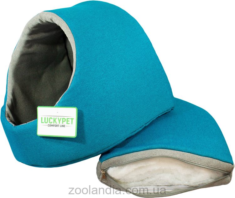 Lucky Pet (Лаки Пет) "Руди" будка-лежак для собак и котов (бирюзовый)