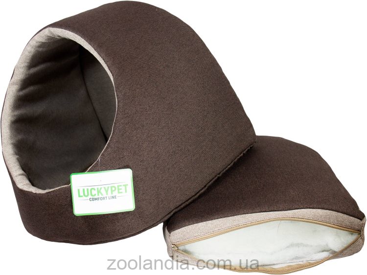 Lucky Pet (Лаки Пет) "Руди" будка-лежак для собак и котов (коричневый)