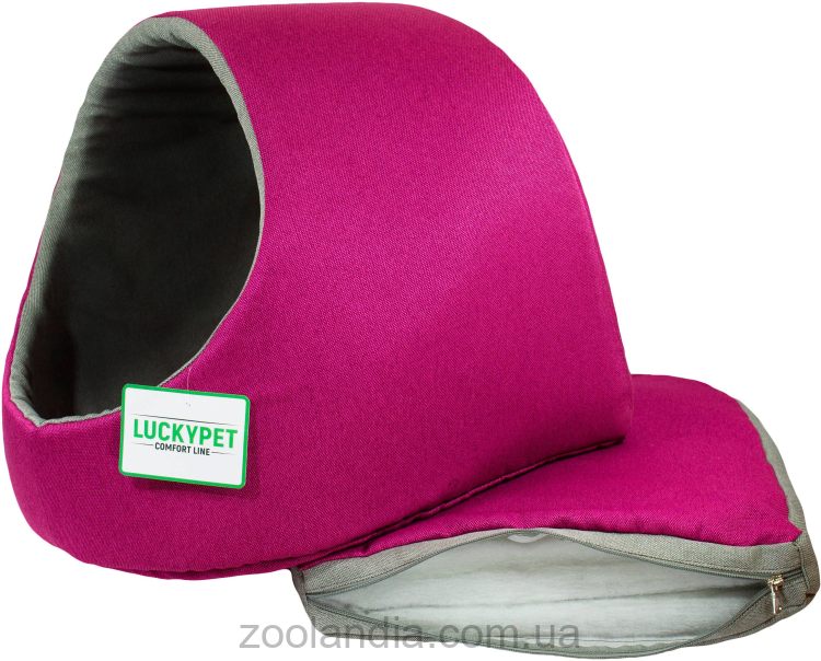 Lucky Pet (Лаки Пет) Руди - Будка-лежак для собак и котов (фуксия)