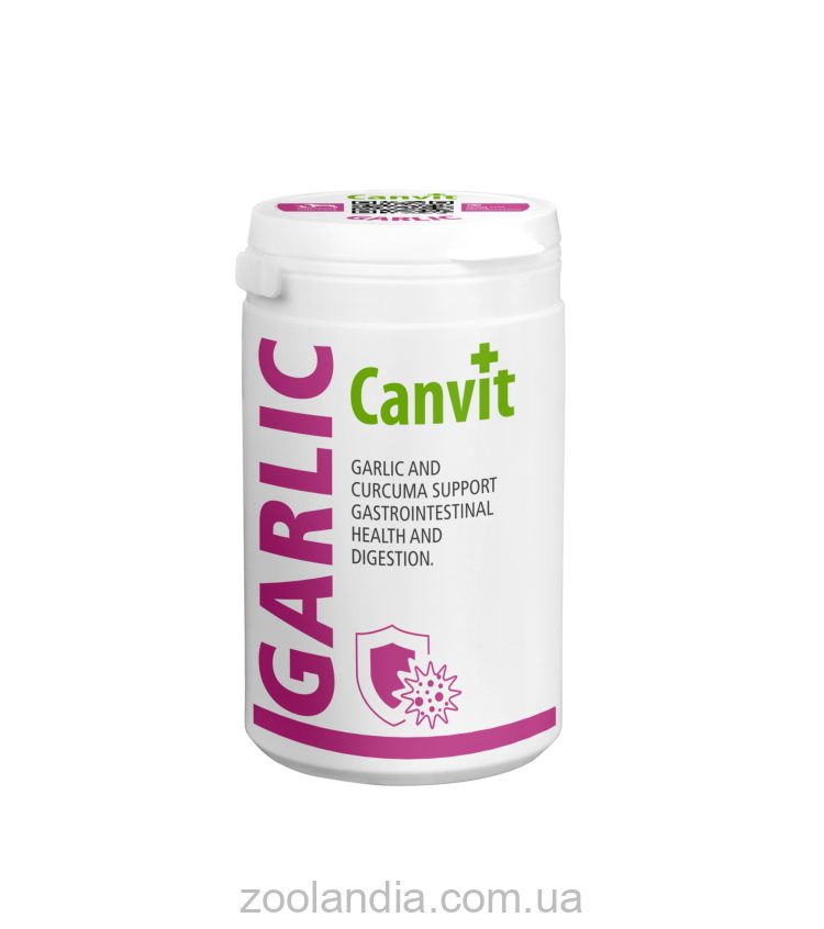 Canvit Garlic Канвит Гарлик – добавка для собак и кошек (чеснок, куркума, ромашка, витамин В12)