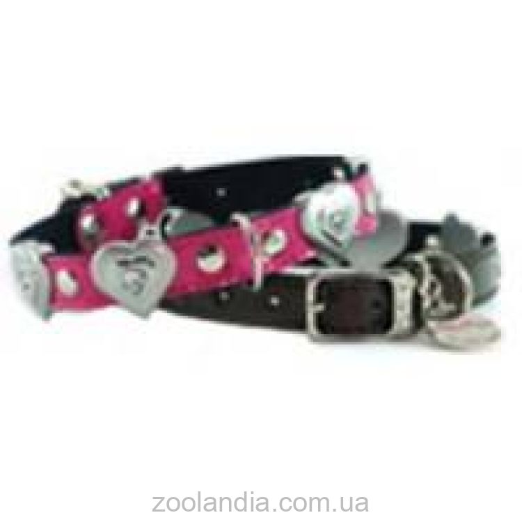 Shiboo (Шибу) - Ошейник для собак розовый (сердца)