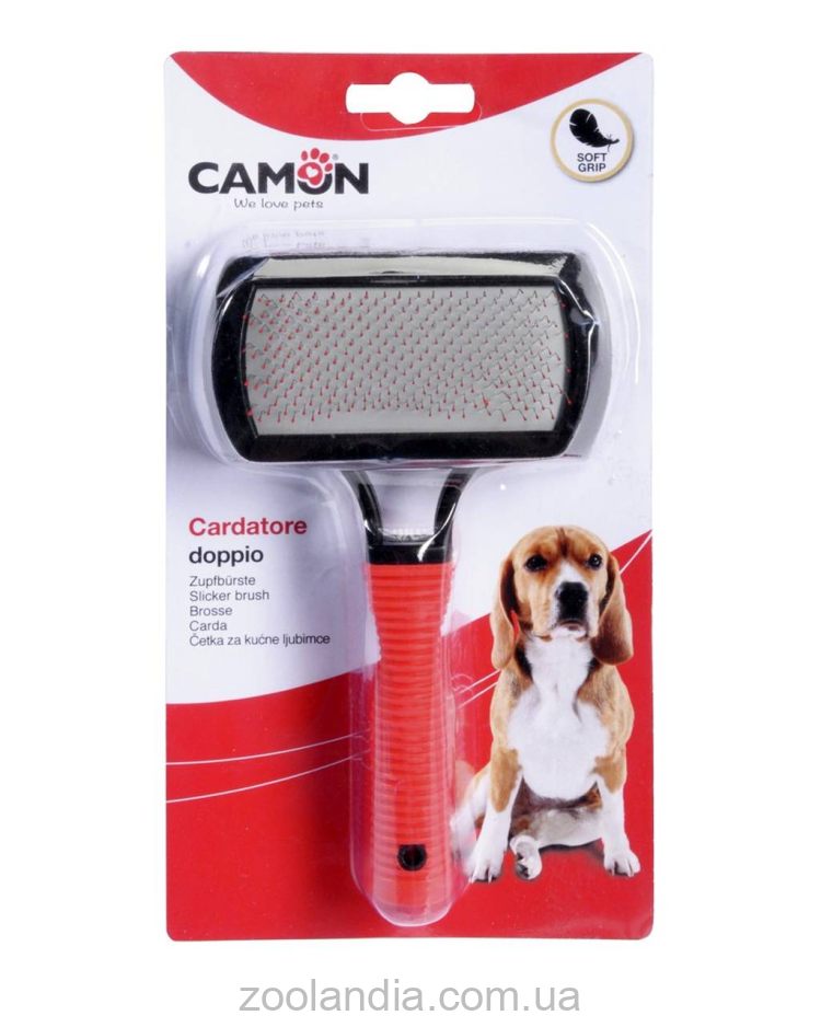 Camon (Камон) Cardatore doppio - двойная пластиковая щетка для удаления шерсти