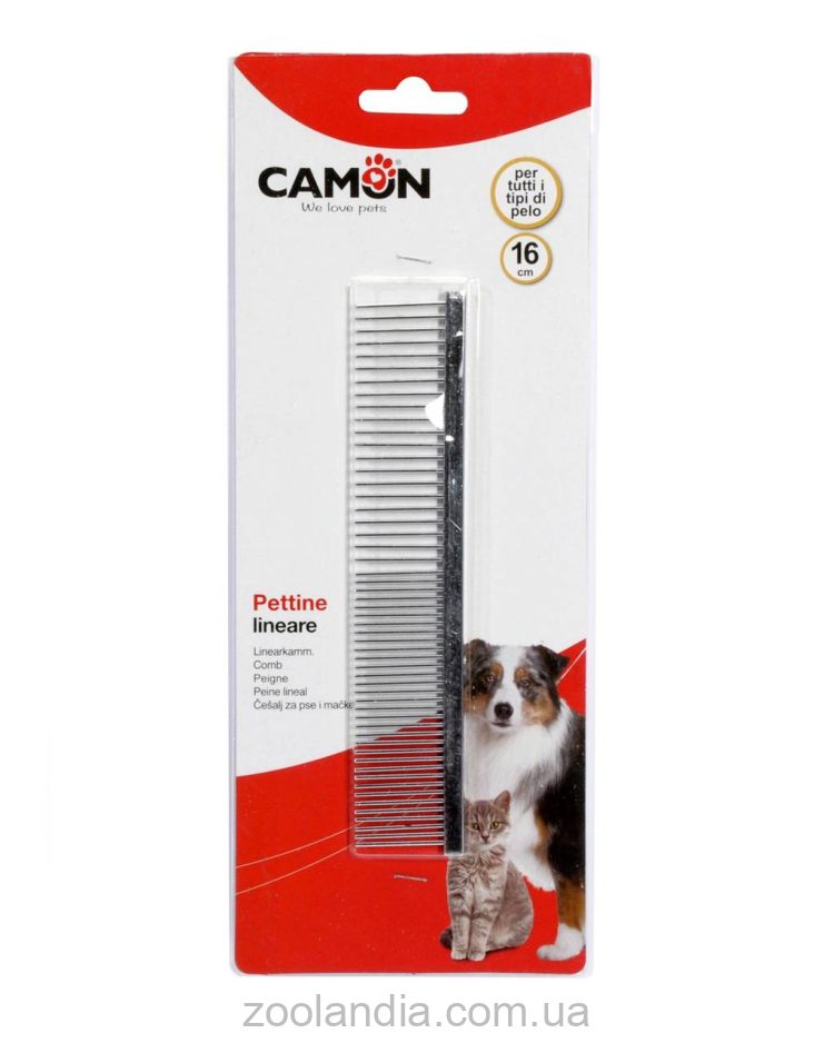 Camon (Камон) Pettine lineare - хромированная расческа