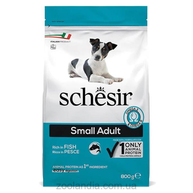 Schesir (Шезир) Dog Small Adult Fish - Сухой монопротеиновый корм для собак малых пород (рыба)