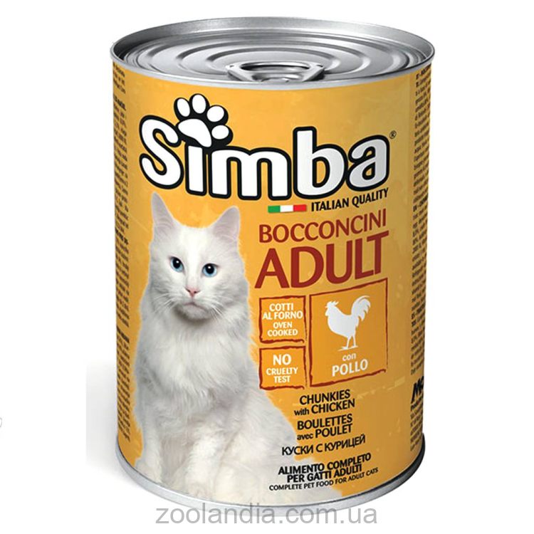 Simba (Симба) Cat Adult Wet Chicken - Влажный корм для взрослых котов с курицей