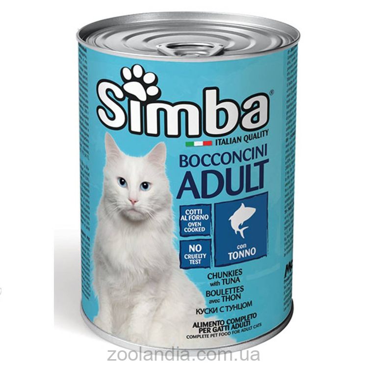Simba (Симба) Cat Adult Wet Can Tuna - Влажный корм для взрослых котов с тунцом