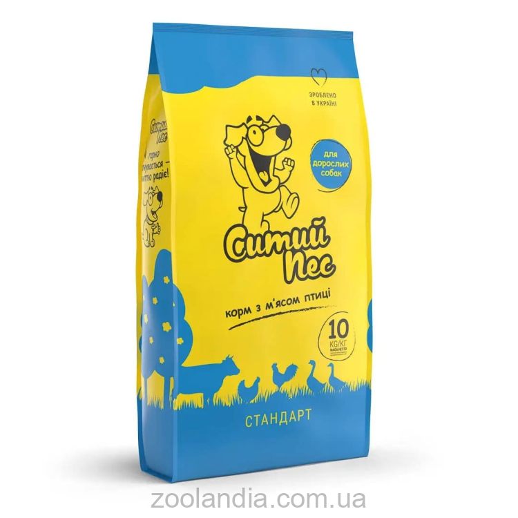 Сытый Пес - Сухой корм для собак со вкусом мяса птицы