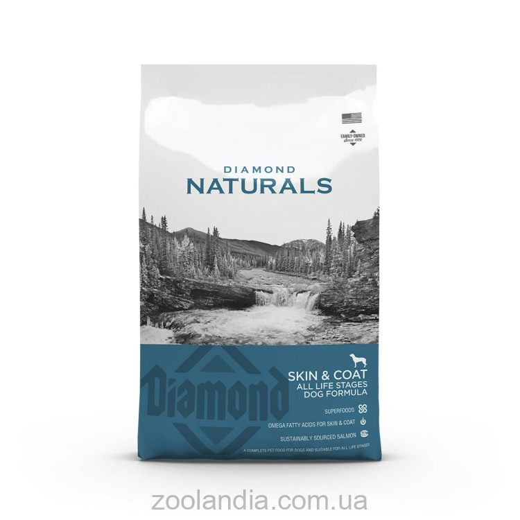 Diamond Naturals (Даймонд Нейчерс ) All Life Stages Dog Skin&Coat - Сухой корм для собак всех пород на всех стадиях жизни (с лососем)