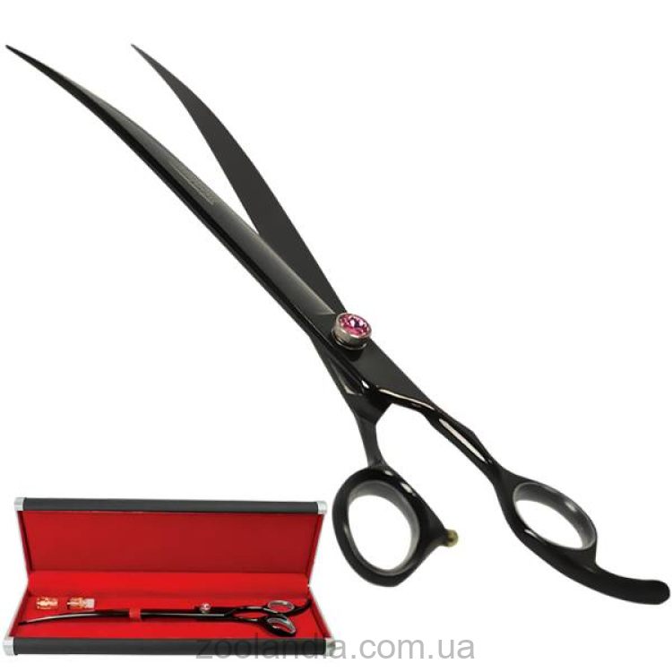 Davis Majutsu Titanium Curved - ножницы изогнутые для стрижки собак