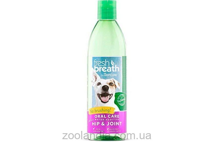 Tropiclean (Тропиклин) Fresh Breath Water Additive Hip &Joint - Добавка в воду с глюкозамином для собак