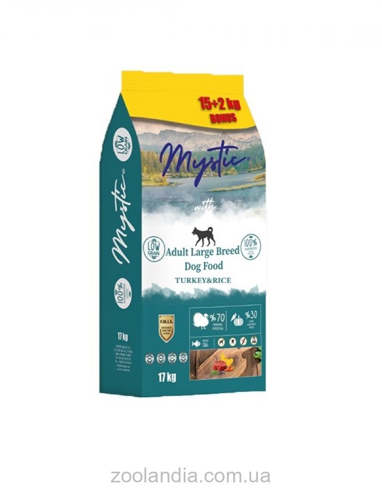 Mystic (Мистик) Adult Dog Large Breeds - Cухой корм для взрослых собак крупных пород (ягненок и рис)