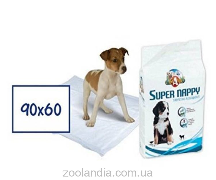 Super Nappy(Супер наппи) - Пеленки для собак, 90х60 см