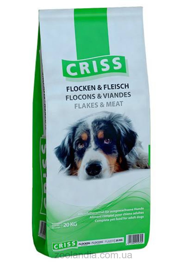 Criss (Крисс) Dog Adult Flakes &Meat – Сухой корм для собак (хлопья/мясо)