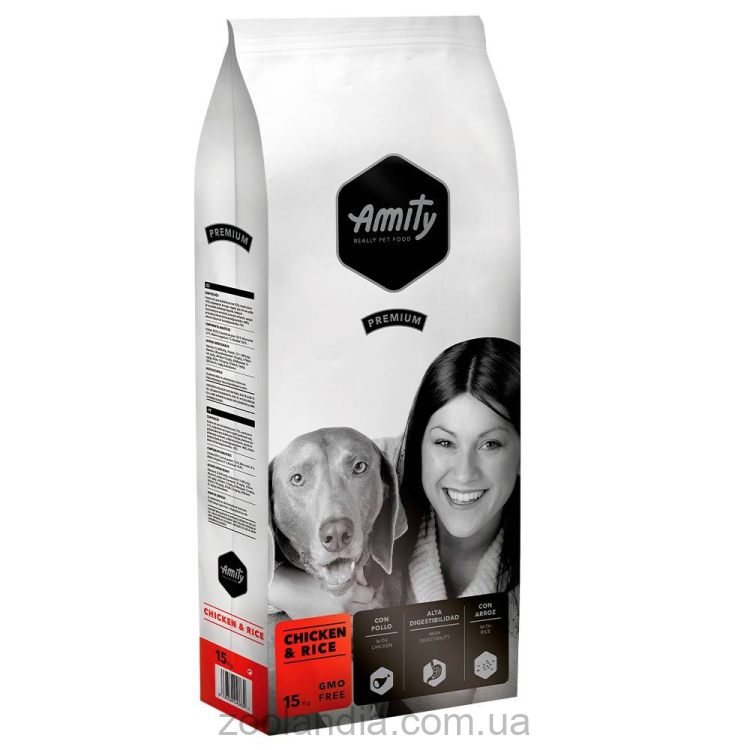 Amity (Амити) Adult Chicken &Rice - Сухой корм для собак (курица/рис)