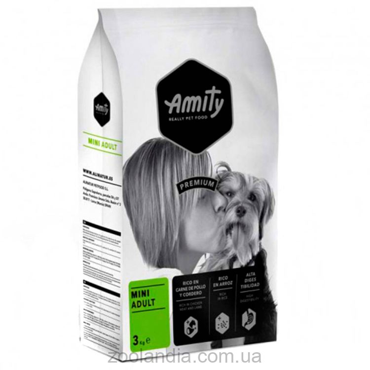 Amity (Амити) Mini Adult - Сухой корм для собак мелких пород (курица/ягненок)