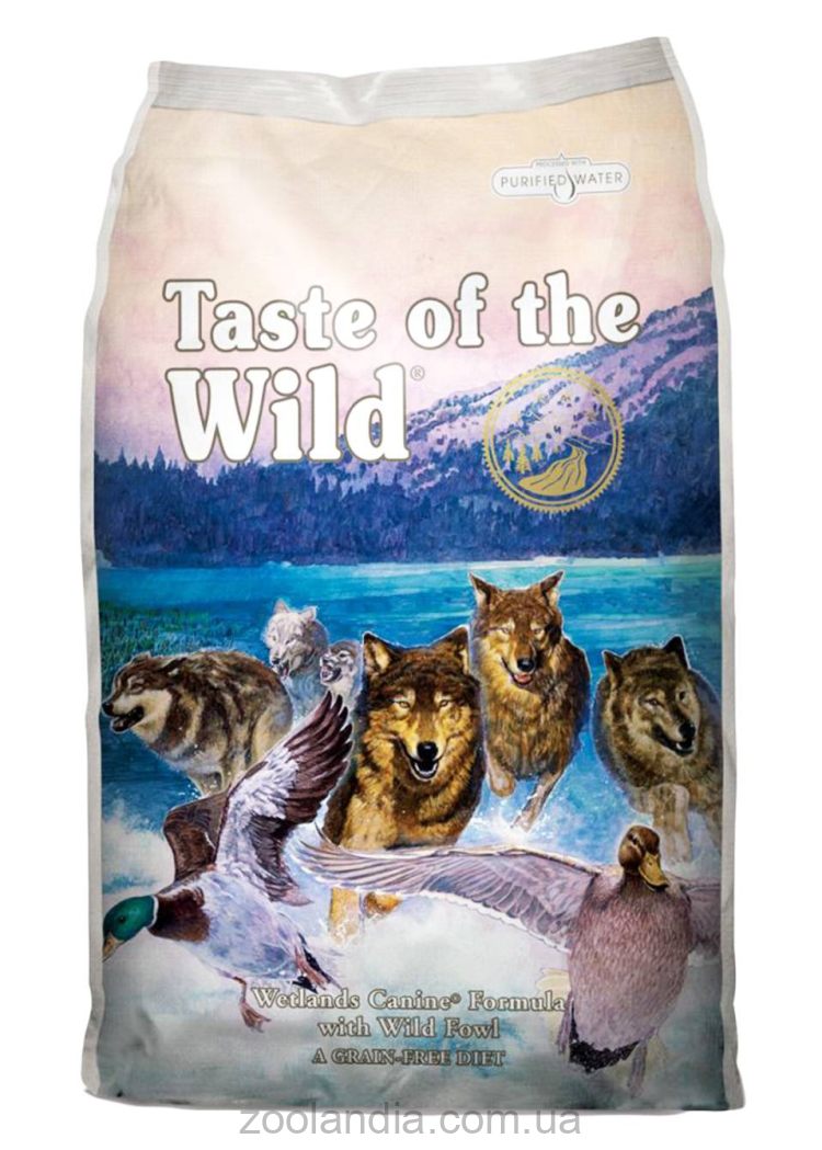 Taste of the Wild (Тейст оф зе Вайлд) Wetlands Canine Formula - Сухой корм для собак (утка/перепел/индейка)
