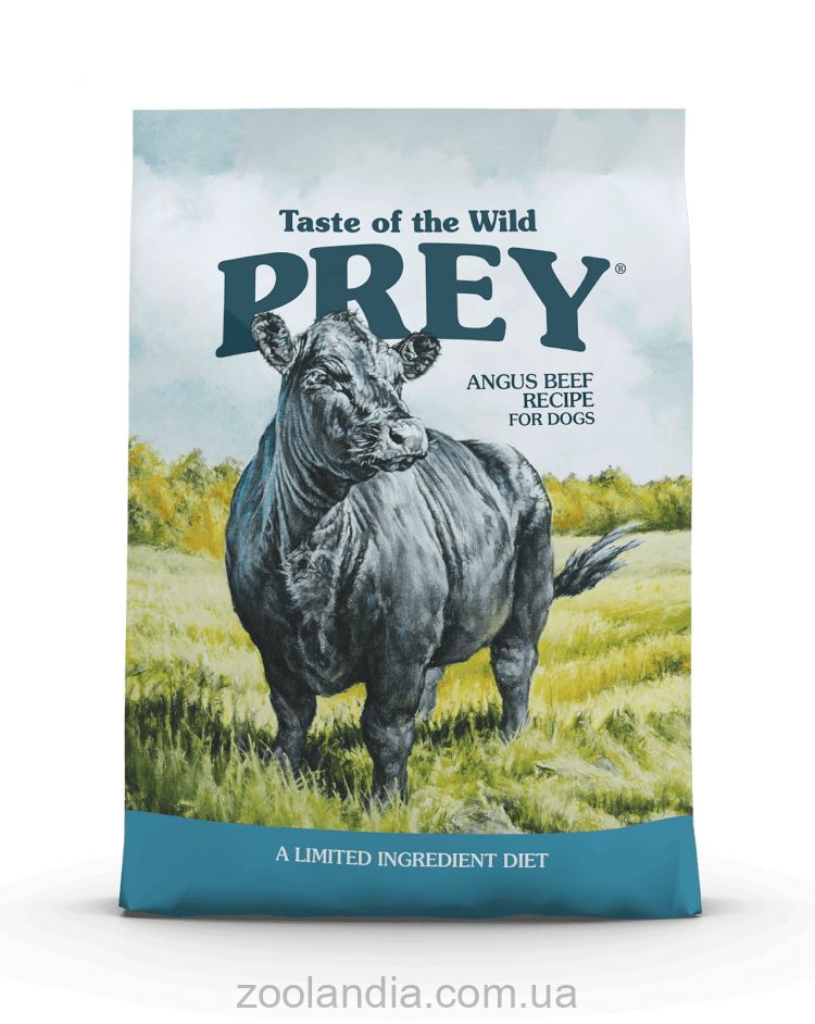 Taste Of The Wild (Тейст Оф Зе Уайлд Ангус Биф) PREY Angus Beef Recipe For Dogs – Сухой корм для собак всех пород и всех стадий жизни