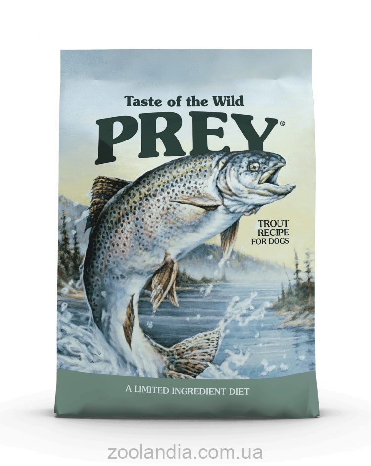 Taste Of The Wild (Тейст Оф Зе Вайлд Траут Ресіпе) PREY Trout Recipe For Dogs Траут Ресіпе- Сухой корм для собак всех пород и всех стадий жизни