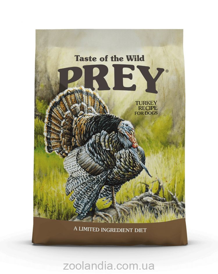 Taste Of The Wild (Тейст Оф Зе Уайлд Торки) Ресипе PREY Turkey Recipe For Dogs - Сухой корм для собак всех пород и всех стадий жизни