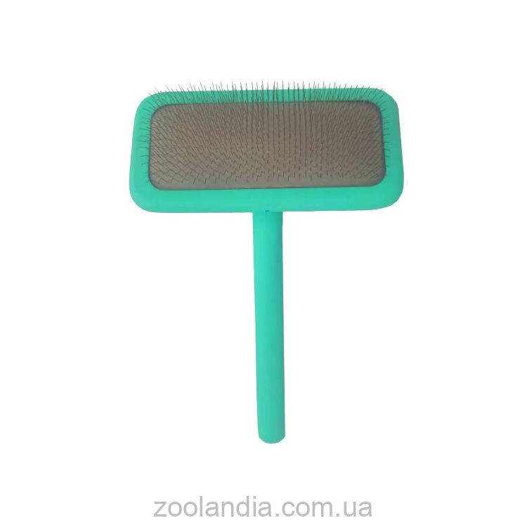 Tauro Pro Line (Тауро про Лайн) Расческа-щетка деревяная прямоугольная для кошек и собак, мятный