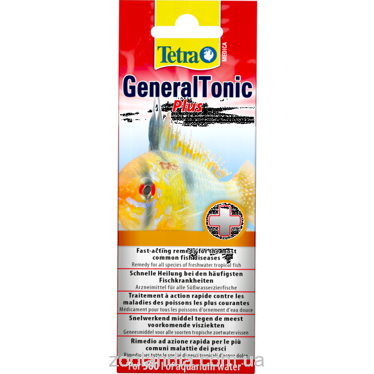 Tetra (Тетра) Medica General Tonic Plus - Средство для лечения бактериальных и паразитарных заболеваний у рыб