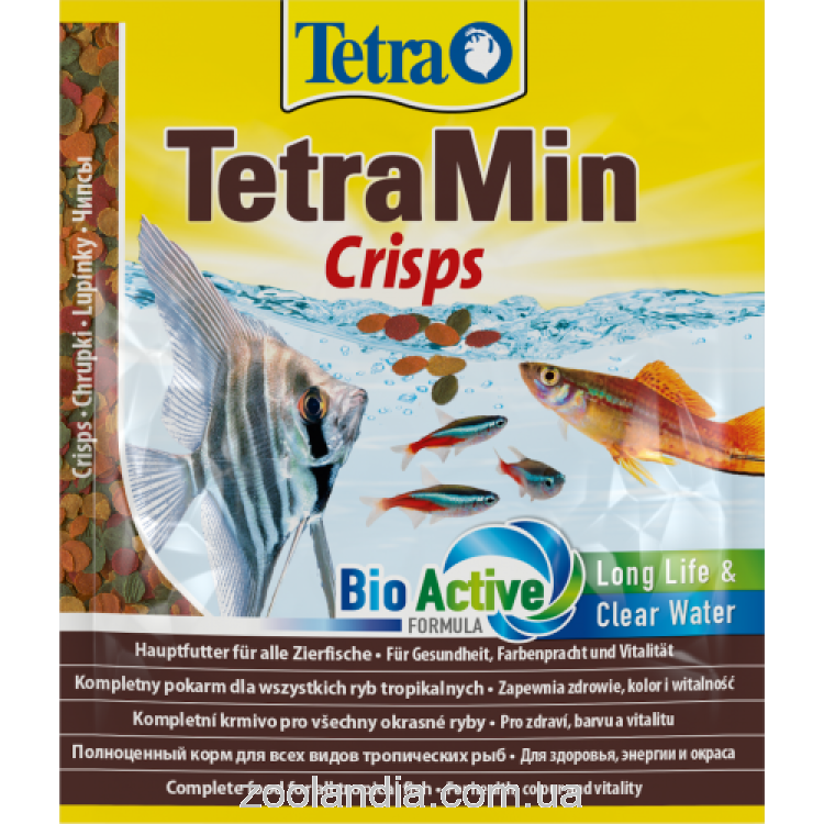 Tetra (Тетра) TetraMIN Crisps - Основной корм для всех видов декоративных рыб чипсы