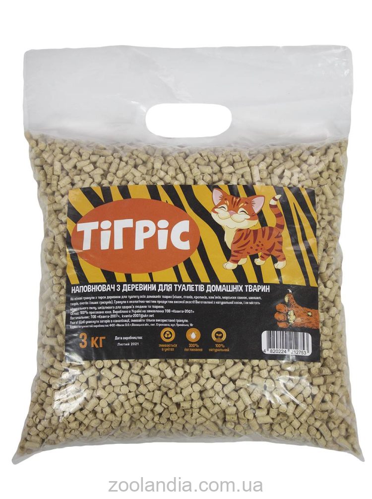 Тігріс (Тигрис) Древесный наполнитель