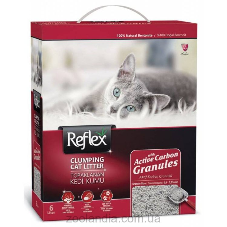 Reflex (Рефлекс) Active Carbon Granules - Бентонитовый наполнитель с гранулами активного карбона