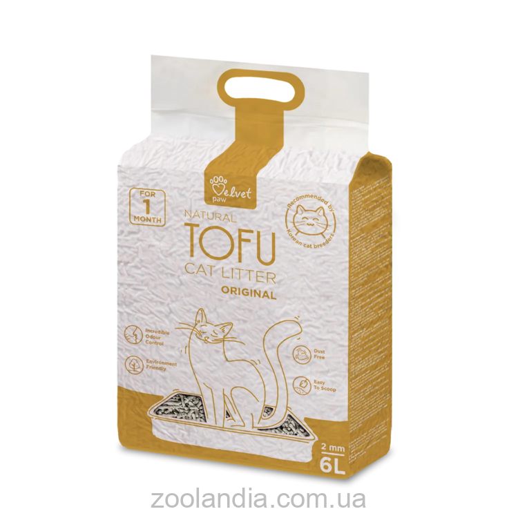Velvet Paw TOFU Original - Наполнитель для кошачьих туалетов