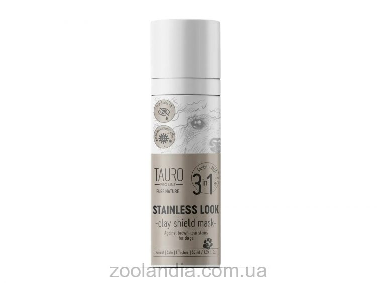 Tauro Pro Line (Тауро про Лайн)  Nature Stainless look 3in1 Маска для кошек и собак с белой шерстью