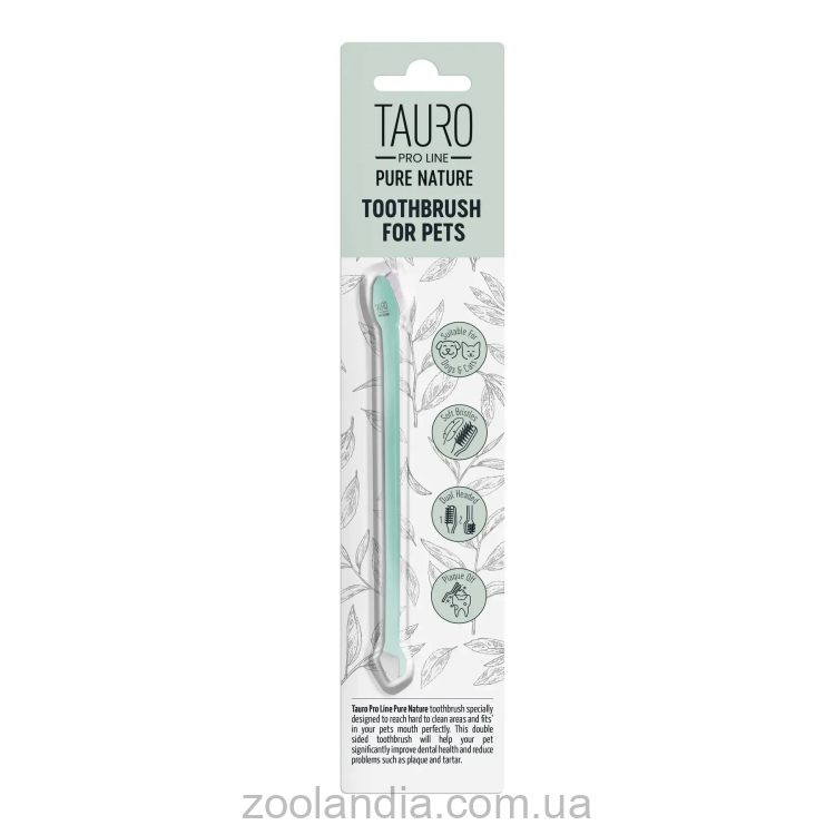 Tauro Pro Line (Тауро про Лайн) Nature - Зубная щетка для ухода за зубами собак и кошек
