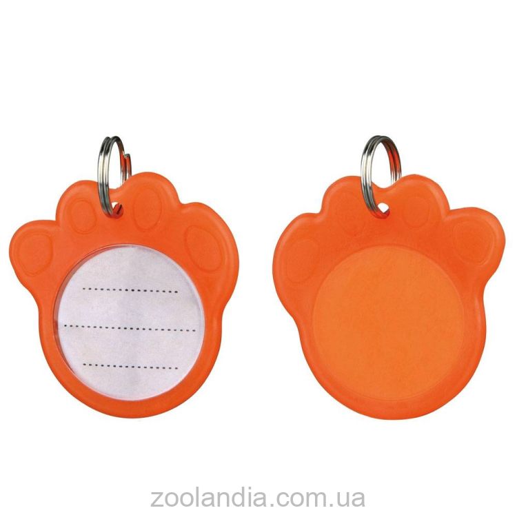 Trixie (Трикси) - Медальон-адресник "Лапка" флюоресцентная 3,5 см