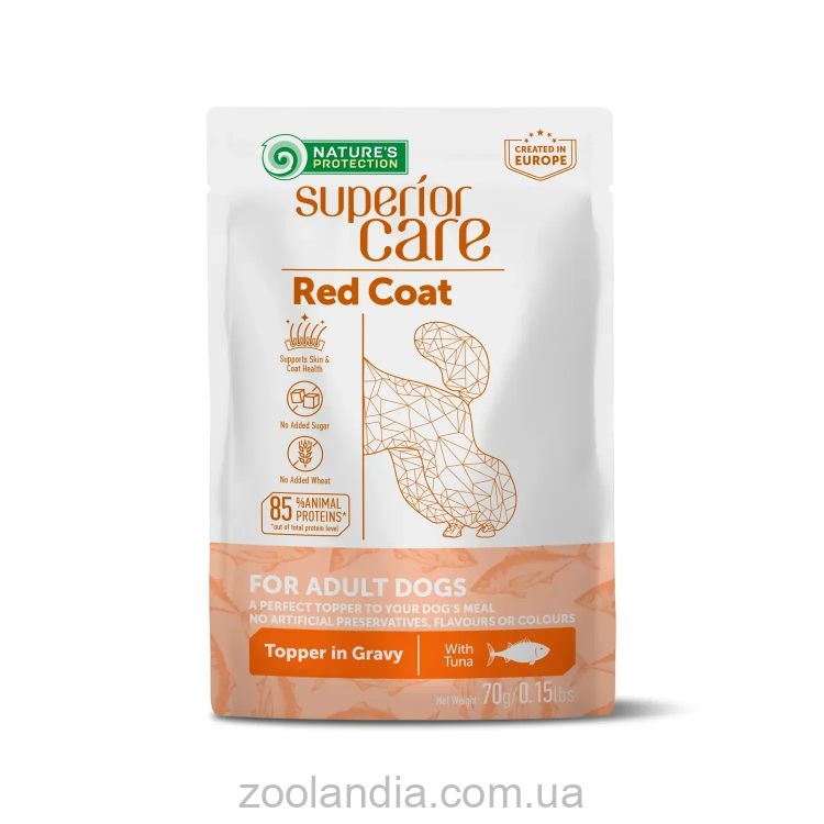Nature's Protection (Нейчерс Протекшн) Superior Care Red Coat Adult Tuna Влажный корм для собак с рыжим окрасом с тунцом