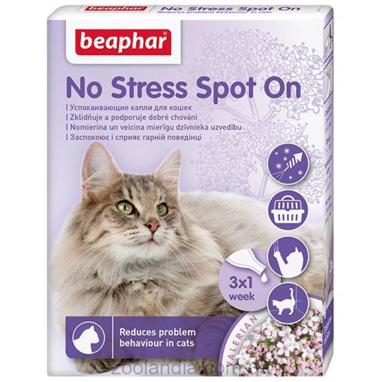 Beaphar (Беафар) No Stress Spot On Успокаивающие Капли для кошек