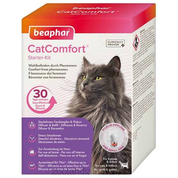 Beaphar (Беафар) CatComfort Успокаивающий диффузор с феромонами со сменным блоком для кошек