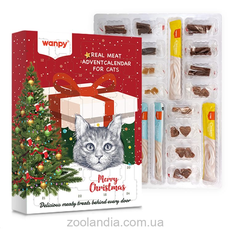 Wanpy (Ванпи) Advent Calendar For Cats - Лакомство для котов набор адвент календарь