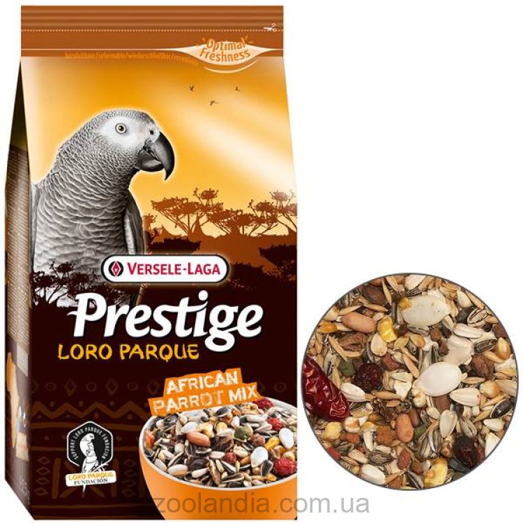 Versele-Laga (Верселе-Лага) Prestige Loro Parque African Parrot Mix - Зерновая смесь для попугаев жако, сенегальский, конголезский