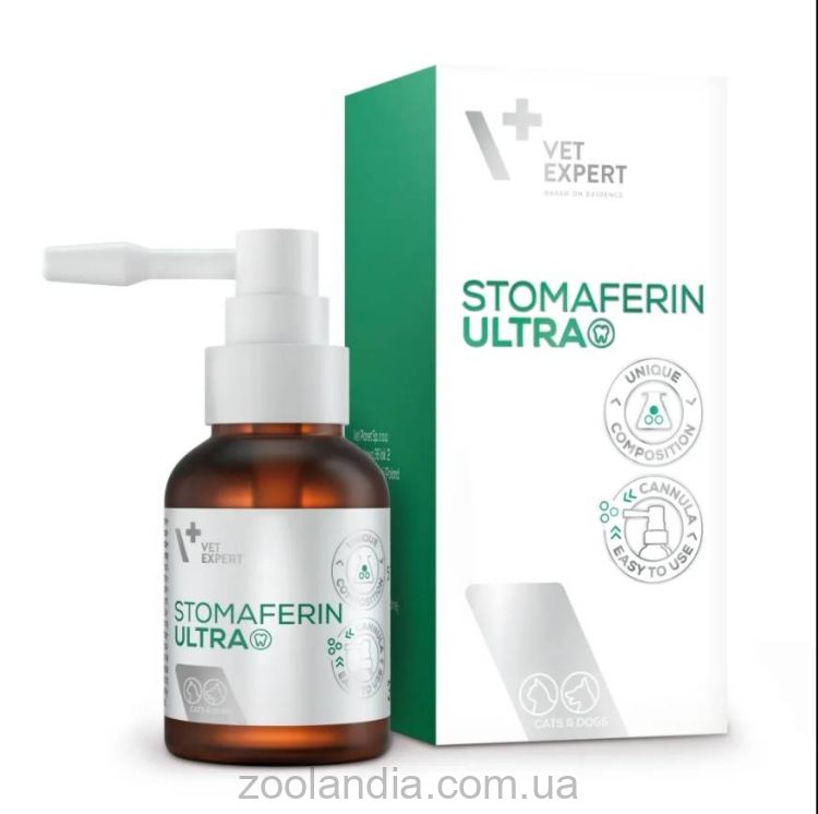 VetExpert (ВетЭксперт) Stomaferin Ultra - Гель для поддержания здоровья ротовой полости кошек и собак