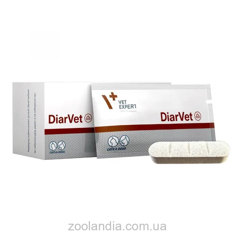 VetExpert (ВетЭксперт) DiarVet Small Breed & Cats - Таблетки от диареи для кошек и собак