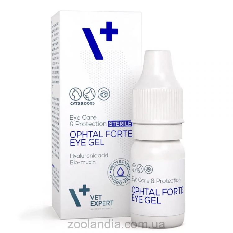 VetExpert (ВетЕксперт) Ophtal Forte - Гелевые глазные капли для котов и собак